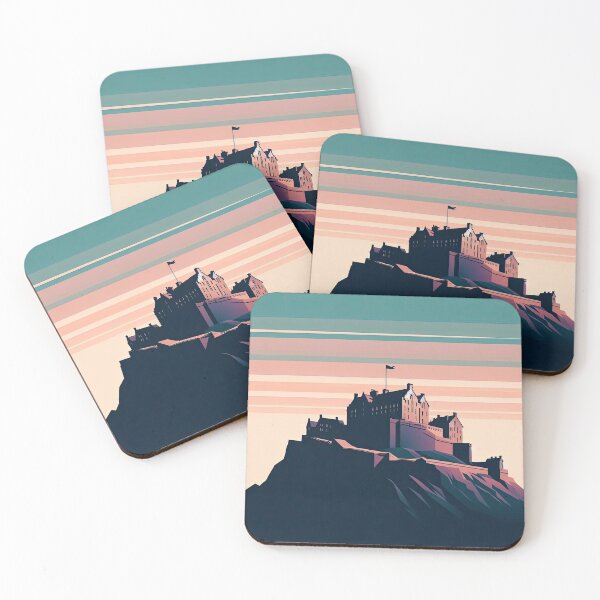 Item preview, Edinburgh Castle Minimalism Art Style designed and sold by artofuniverse.