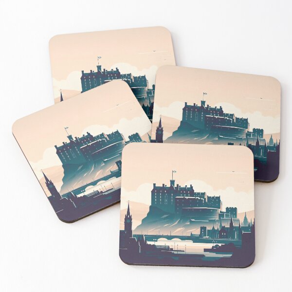 Item preview, Edinburgh Castle Minimalism Art Style designed and sold by artofuniverse.