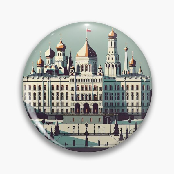 Aperçu de l'œuvre Palais du Kremlin, style artistique minimaliste créée et vendue par artofuniverse.