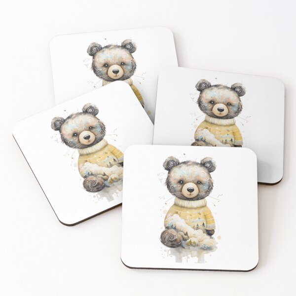 Item preview, Elegant Bear Illustration Featuring Fantasy Architecture designed and sold by Monascreativeempire.