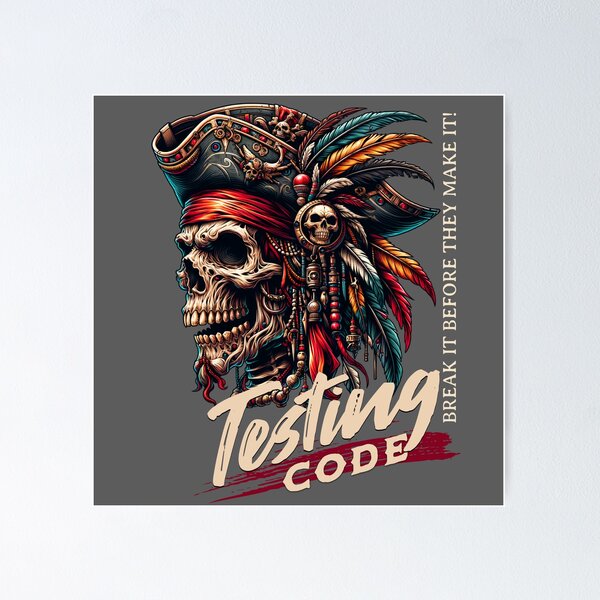 Artikel-Vorschau von Testing Code: Break it before they make it!, designt und verkauft von teamshell.