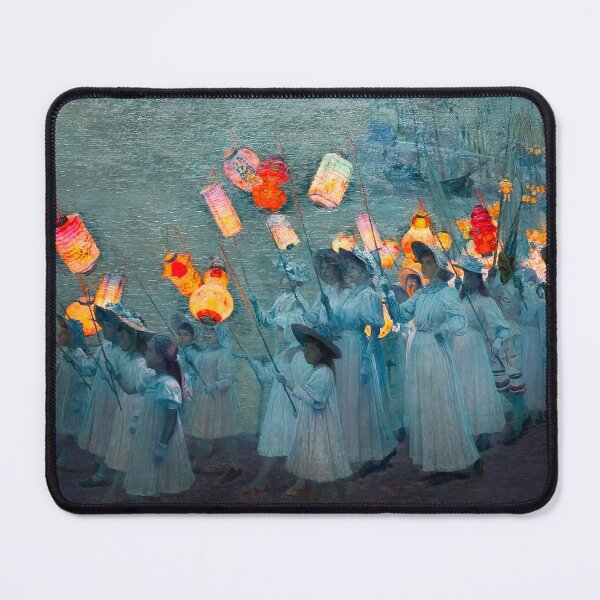 Item preview, Jubilee Procession in a Cornish Village, June 1897 by George Sherwood Hunter designed and sold by Arwen-Art.