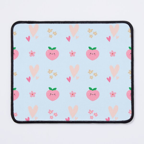Item preview, cute peach pink heart in blue pastel designed and sold by HoneyBlizz.