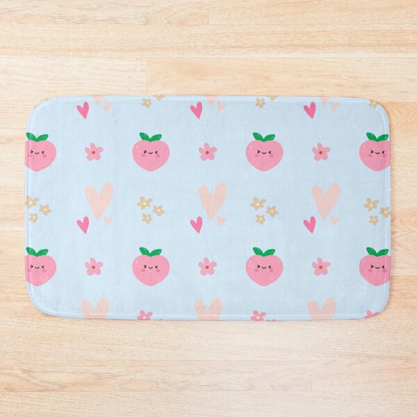 Item preview, cute peach pink heart in blue pastel designed and sold by HoneyBlizz.