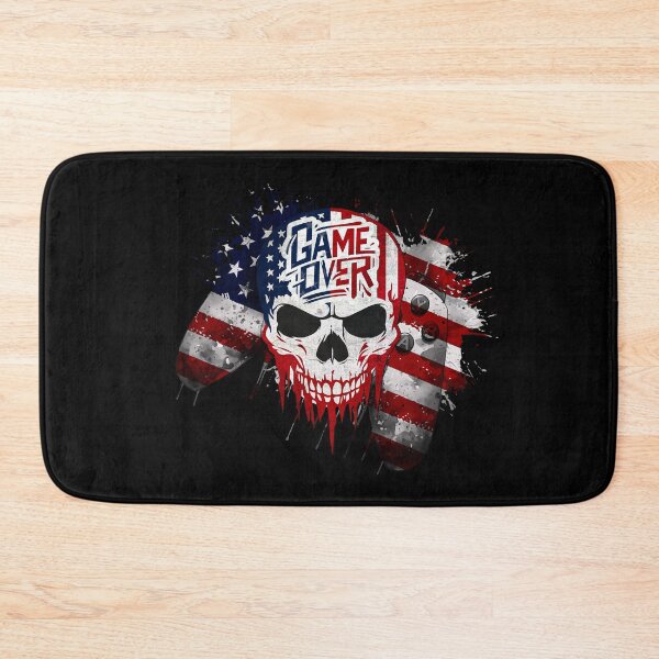 Item preview, American Flag Skull & Gaming Controller Tattoo Design. Cool Gamer Art for Stickers, T-shirts, Mugs & Home Decor. designed and sold by JoseFrancese.