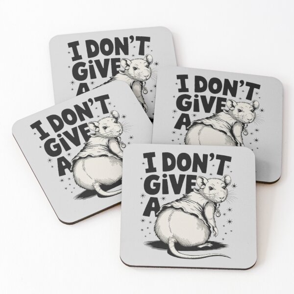Item preview, I Don’t Give A Rat - Funny Rat Illustration-For Rats Lovers designed and sold by love3617.