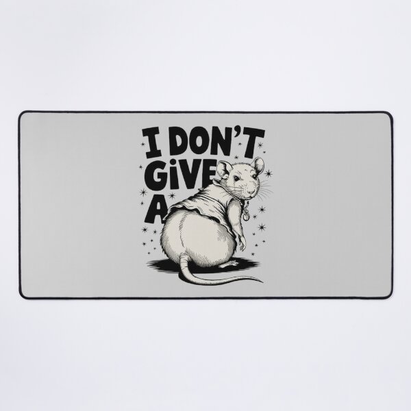 Item preview, I Don’t Give A Rat - Funny Rat Illustration-For Rats Lovers designed and sold by love3617.