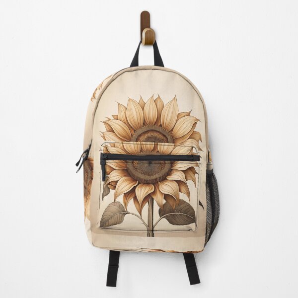 Item preview, A single sunflower sketched with anatomical precision, showing intricate details of the petals. designed and sold by HEMRO.