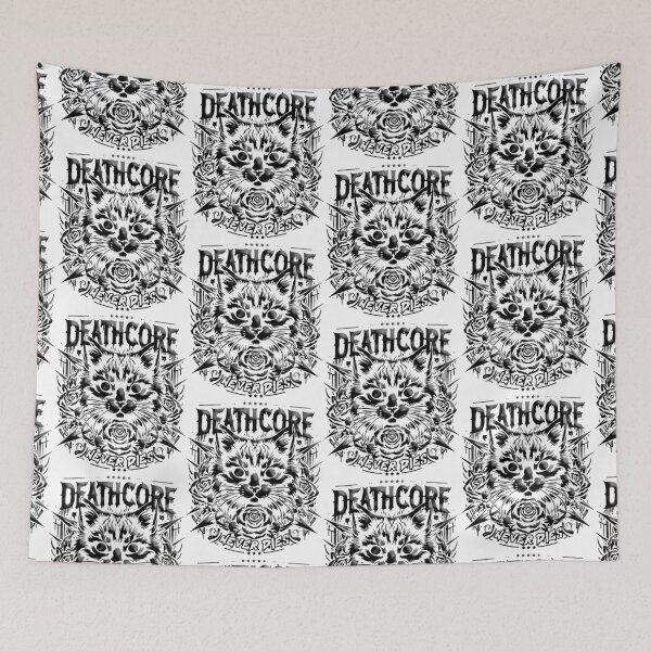 Item preview, Deathcore Never Dies | Black Cat | Drippy Cat designed and sold by OrganicLights.