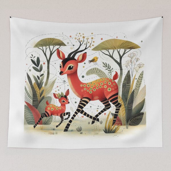 Item preview, Cheerful Antelopes designed and sold by Beyondnote-Art.
