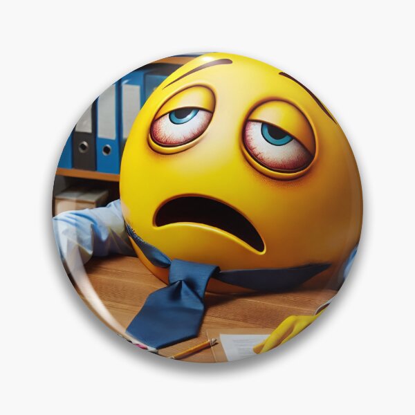 Item preview, Overworked Office Job Worker Emoticon designed and sold by Divine Ease.