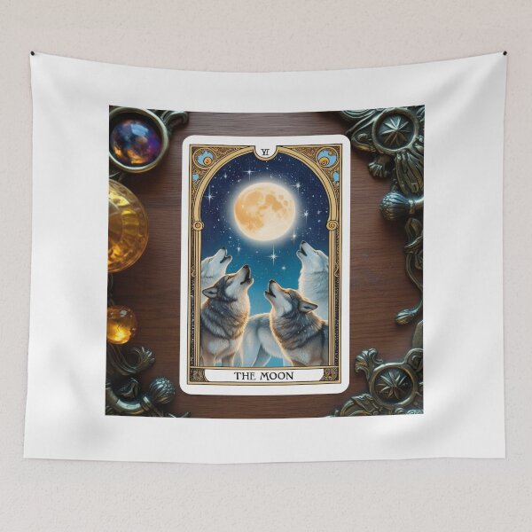 Item preview, The Moon: Wolves and Lunar Mystique designed and sold by Bilikaru.