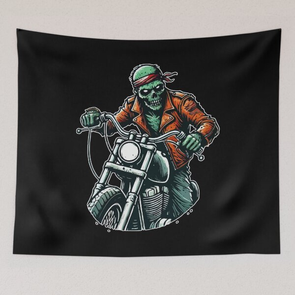 Item preview, Cool Zombie Biker Sketchy designed and sold by TomFrontierArt.