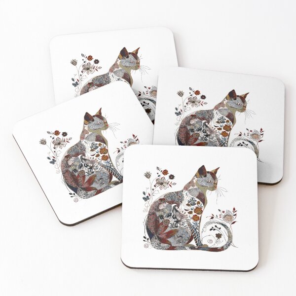 Item preview, cat pattern minimalist cat art, cat pattern funny  designed and sold by AddlPoolart.
