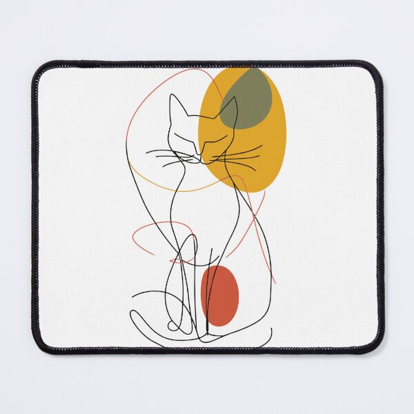 Item preview, Minimalist Cat Art - Modern Home Decor for Pet Lovers designed and sold by House Of Roza.