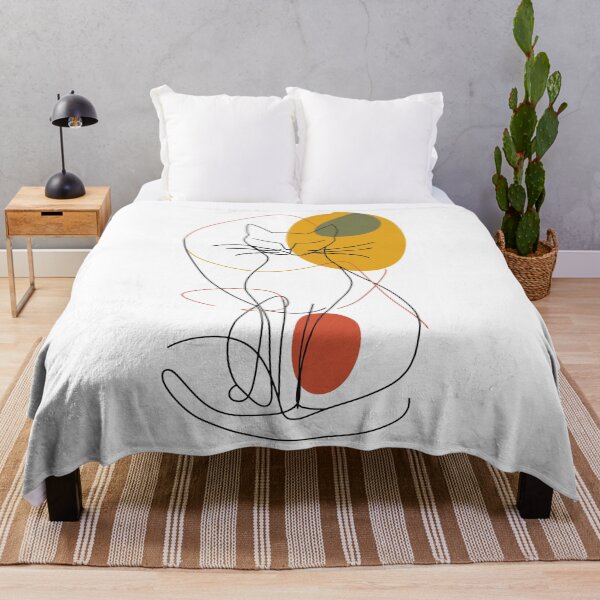 Item preview, Minimalist Cat Art - Modern Home Decor for Pet Lovers designed and sold by House Of Roza.