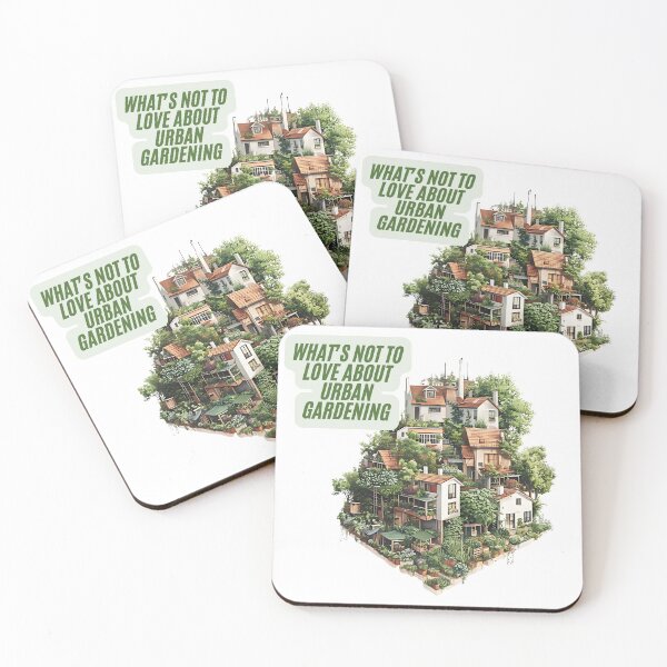 Item preview, Urban Gardening Bliss: A Green Oasis in the City designed and sold by ValhallaPrint.