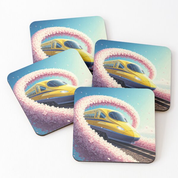 Item preview, Flor de cerezo amarilla del Shinkansen designed and sold by GingaDesigns.