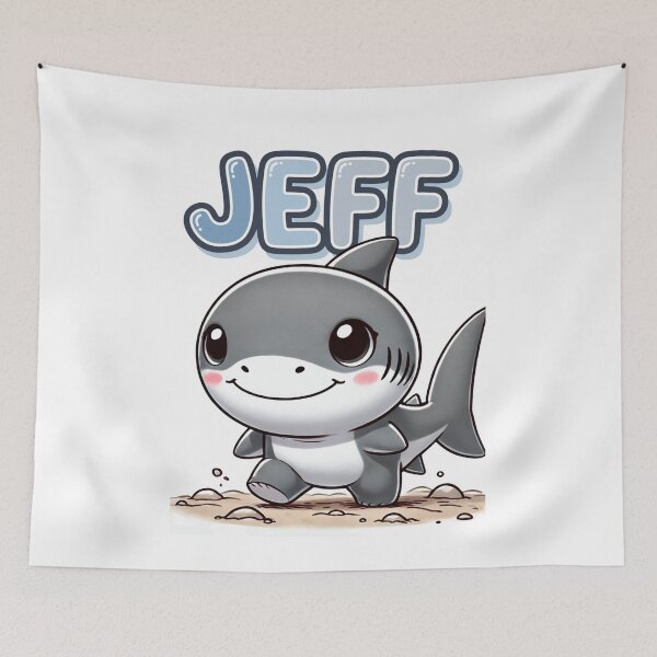 Item preview, Adorable Cartoon Landshark Design - Jeff-Inspired with Clean White Background designed and sold by sabily.