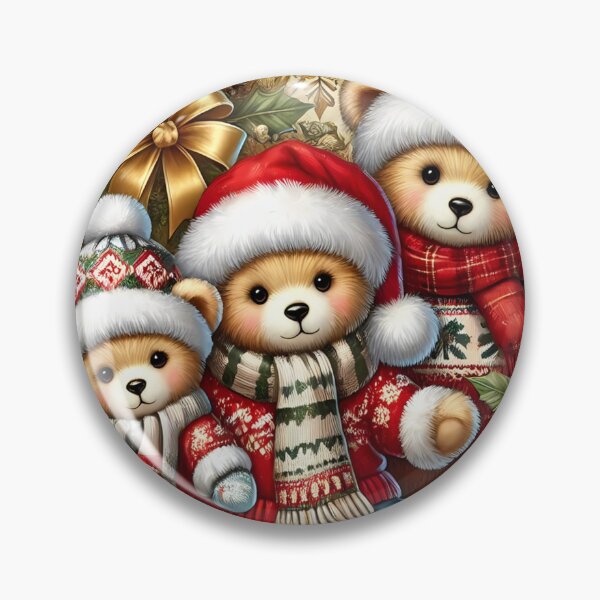 Item preview, Festive Bears in Christmas Attire designed and sold by aminz4.