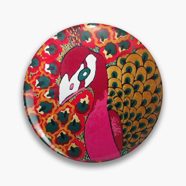 Artikelvorschau, Pink peacock entworfen und verkauft von Gluecknika.