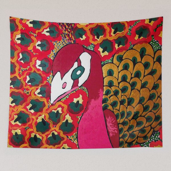 Artikelvorschau, Pink peacock entworfen und verkauft von Gluecknika.