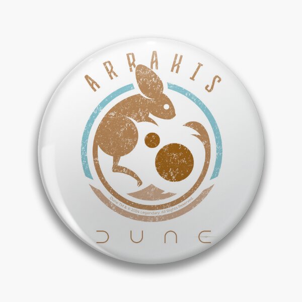 Item preview, Dune Arrakis Desert Muad Dib Distressed Emblem designed and sold by wolfkin-design.