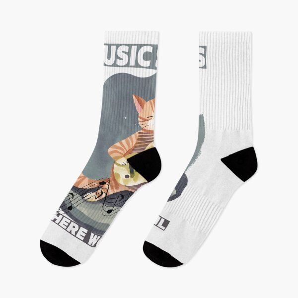Item preview, Cat said Music Speaks where words fail designed and sold by Vibes-vintage.