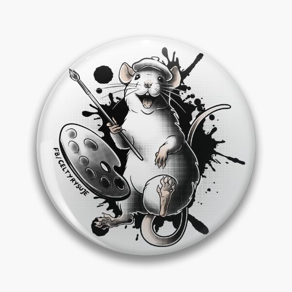 Item preview, Rat Artist Paintbrush designed and sold by CeltyRysuje.