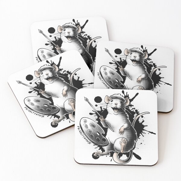 Item preview, Rat Artist Paintbrush designed and sold by CeltyRysuje.