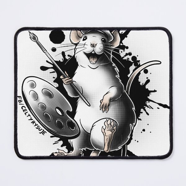 Item preview, Rat Artist Paintbrush designed and sold by CeltyRysuje.