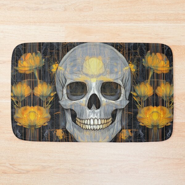 Item preview, Skull Design No 5. Pushing Up The Daisies. designed and sold by Shoot-The-Moon.