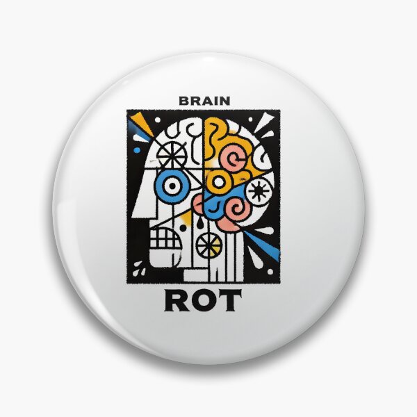 Item preview, Brain Rot – Word of the Year Humor Design designed and sold by OzzFrequency.