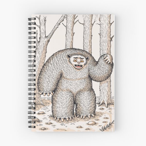 Aperçu de l'œuvre Monstre ou Bigfoot mignon de style livre d'histoire créée et vendue par H G Designs.