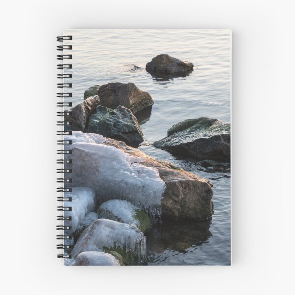 Item preview, Softly Lit Icy Boulders on the Shore of Lake Ontario designed and sold by Georgia Mizuleva.