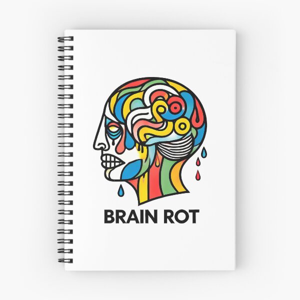 Item preview, Brain Rot – Word of the Year Humor Design designed and sold by OzzFrequency.