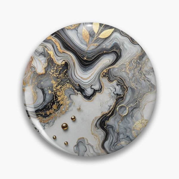 Item preview, Dark and light grey marble with gold highlights – pure elegance and art designed and sold by FotoworldEdel.