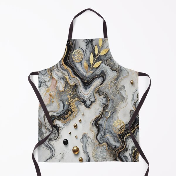 Item preview, Dark and light grey marble with gold highlights – pure elegance and art designed and sold by FotoworldEdel.