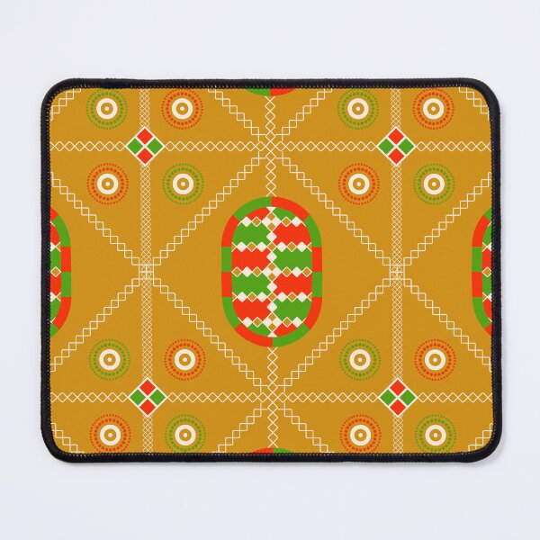 Item preview, Yellow, Green & Red Vibrant Ancient Mali Pattern designed and sold by FreiherrPK.