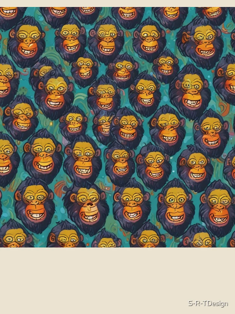 Thumbnail 4 of 4, Relaxed T-Shirt, Abstract Primal Pattern designed and sold by S-R-TDesign.