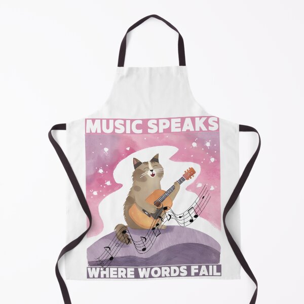 Item preview, Cat said Music Speaks where words fail designed and sold by Vibes-vintage.