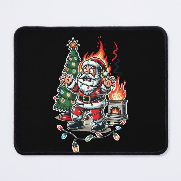 Item preview, Santa Claus Electric Shock Chaos Cartoon Design designed and sold by LuminOrb.
