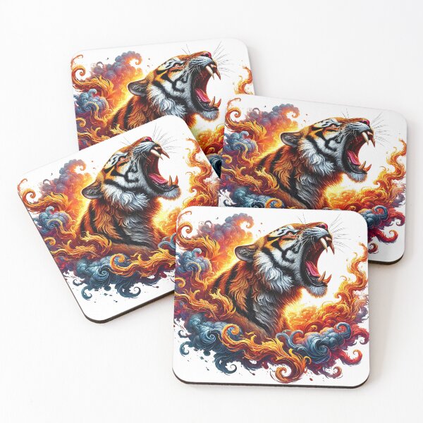 Item preview, Roaring Tiger Design: Fierce Power and Wild Elegance designed and sold by sanattasarim.