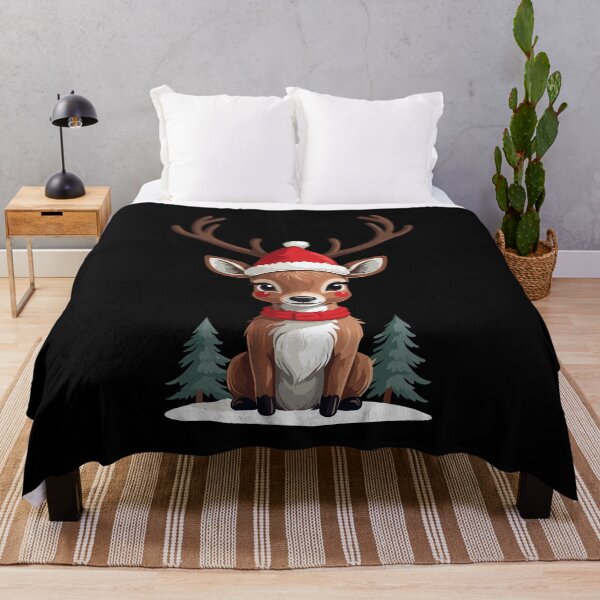 Item preview, Merry Christmas Reindeer Illustration designed and sold by LuminOrb.