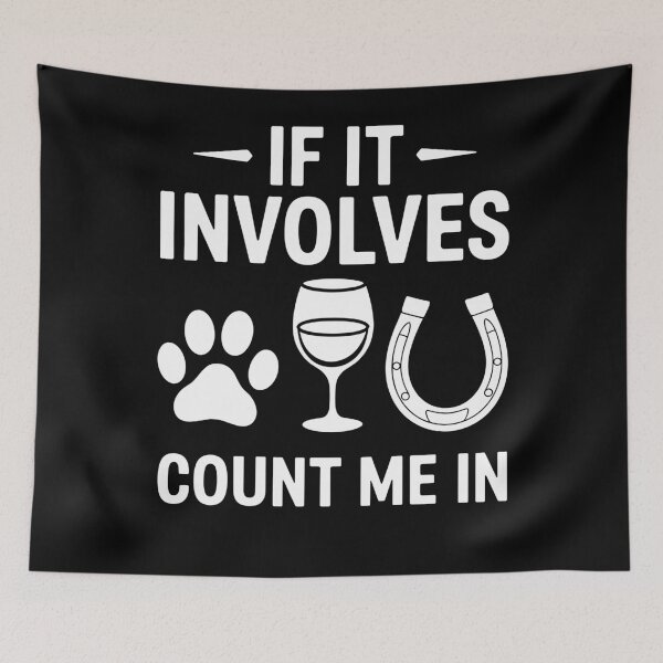 Item preview, Dog, Horse and Wine Love designed and sold by InsanseCreation.