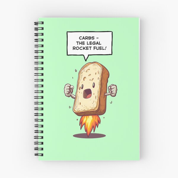 Item preview, Carb Loading Sticker – Energetic Rocket Toast Blast Off Design designed and sold by zax454.