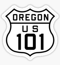 US Highway 101 Oregon (1926) | United States Highway Shield Sign Sticker