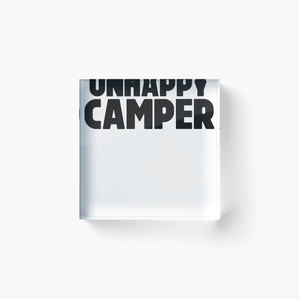 Item preview, Unhappy Camper ~ Traveler Wanderlust Vacation designed and sold by StrangeStreet.