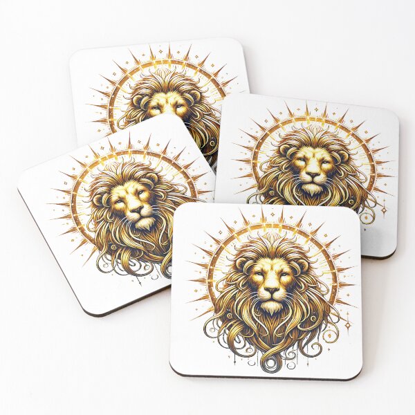 Item preview, Golden Lion Design: Majestic Elegance and Regal Power designed and sold by sanattasarim.