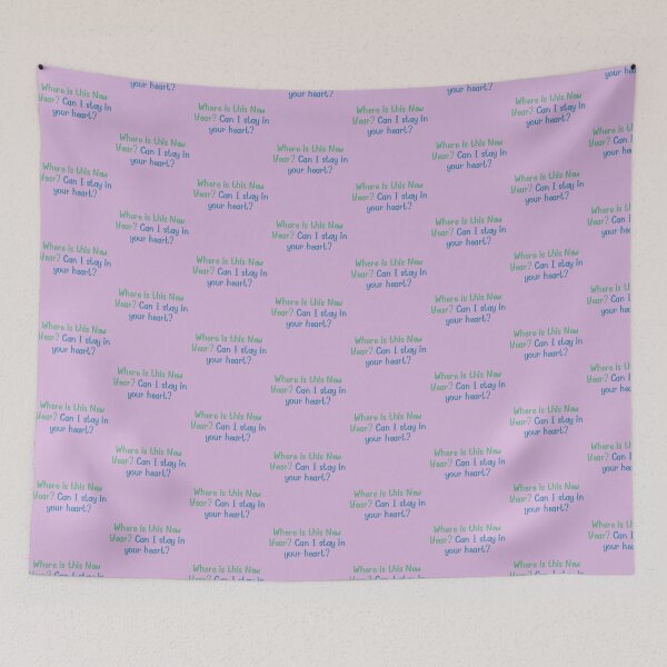 Item preview, “Where is this New Year? Can I stay in your heart?” designed and sold by Wantanadesign.